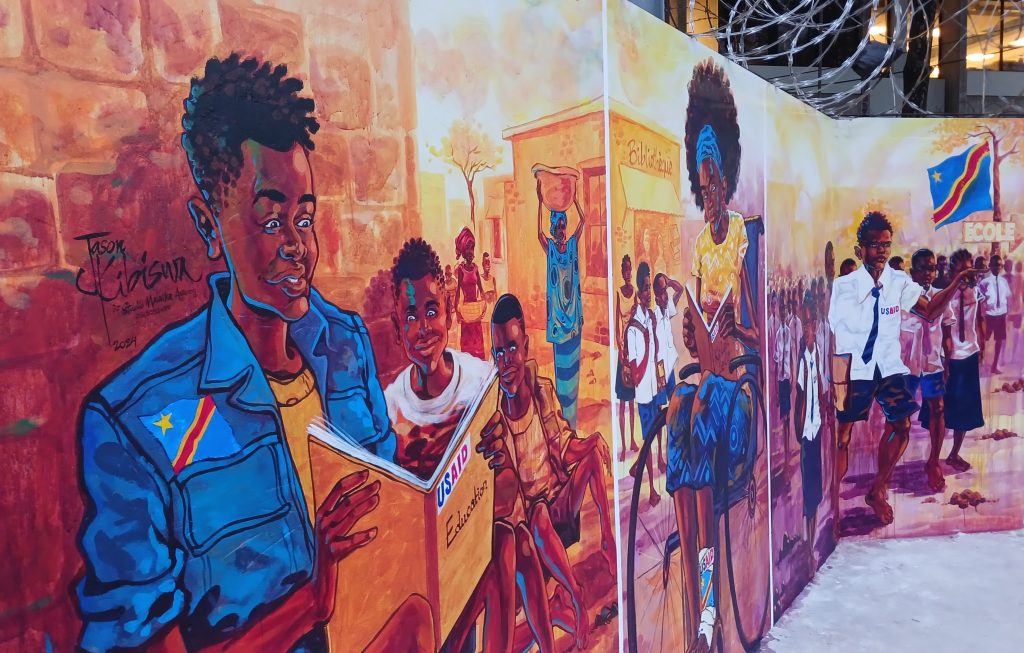 Education pour Tous les enfants en RDC_Fresque murale_5x4m